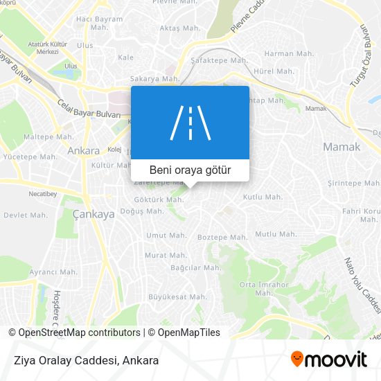 Ziya Oralay Caddesi harita