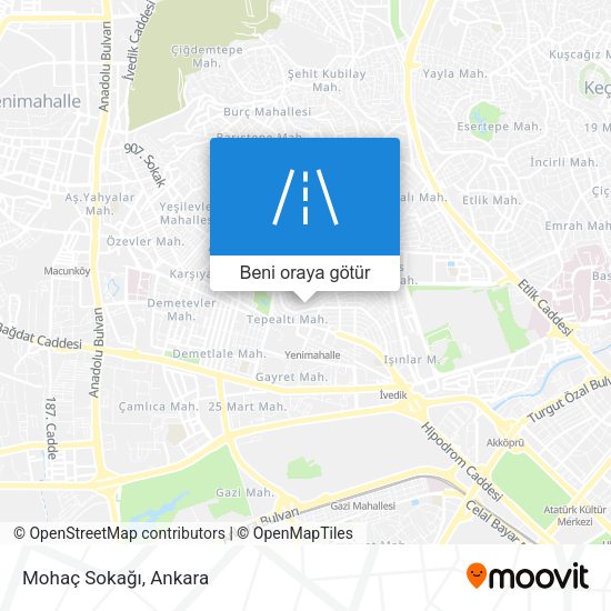 Mohaç Sokağı harita