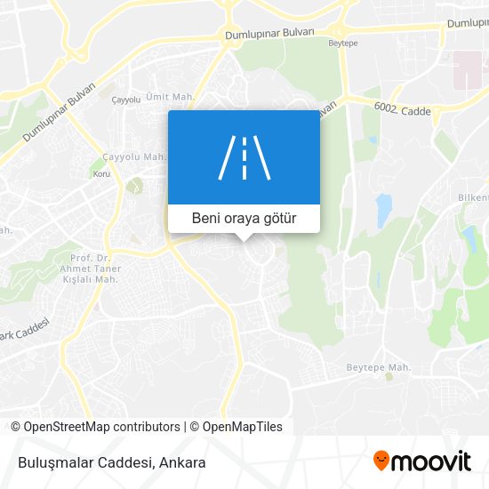 Buluşmalar Caddesi harita