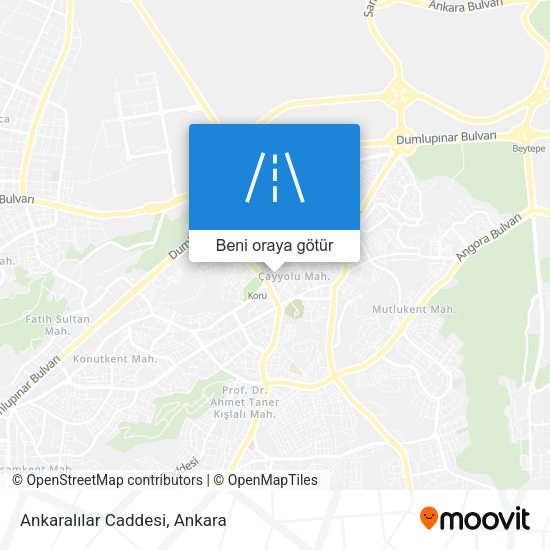 Ankaralılar Caddesi harita