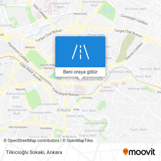 Tilkicioğlu Sokaki harita