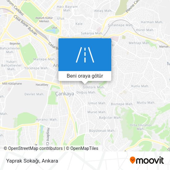 Yaprak Sokağı harita
