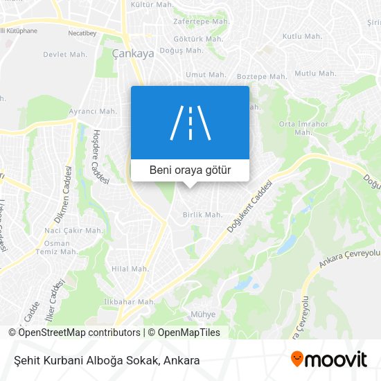 Şehit Kurbani Alboğa Sokak harita