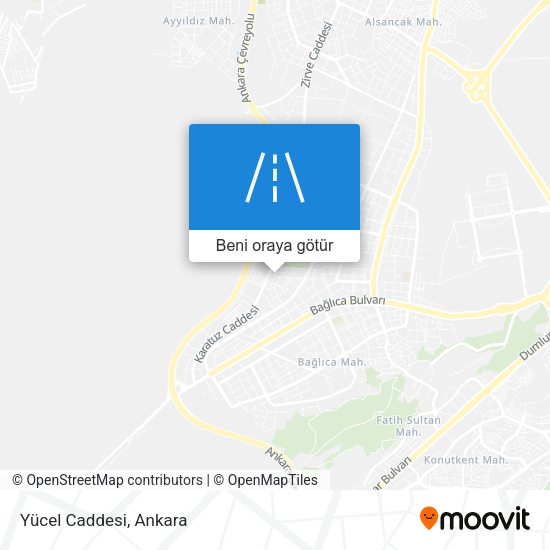 Yücel Caddesi harita