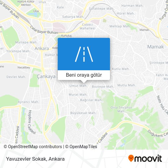 Yavuzevler Sokak harita