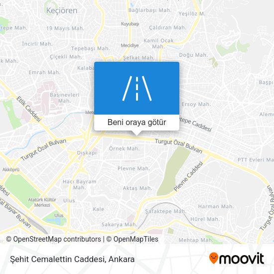 Şehit Cemalettin Caddesi harita