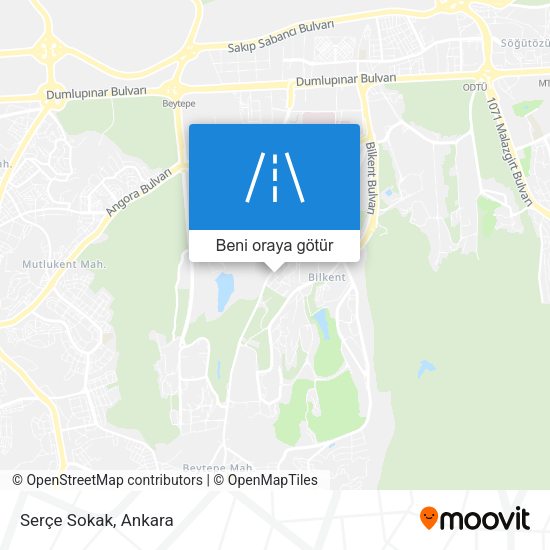 Serçe Sokak harita