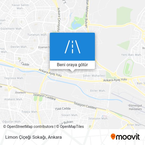 Limon Çiçeği Sokağı harita