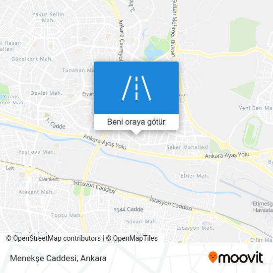 Menekşe Caddesi harita