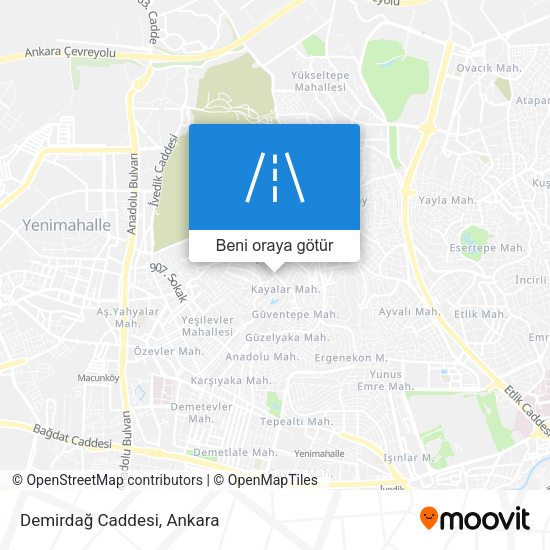 Demirdağ Caddesi harita
