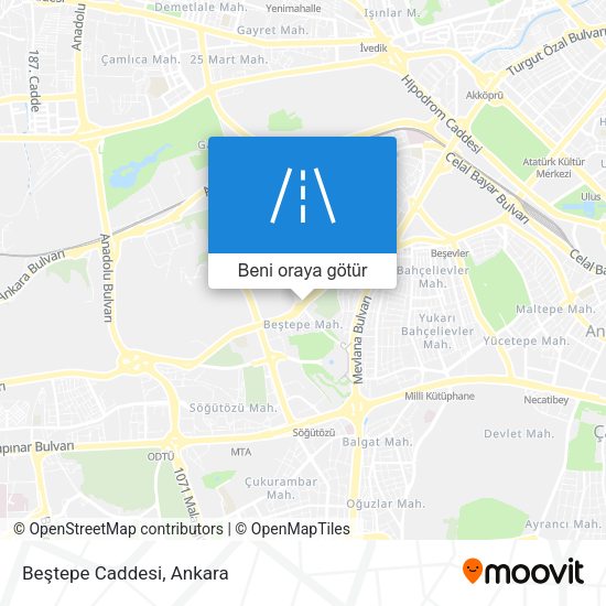 Beştepe Caddesi harita