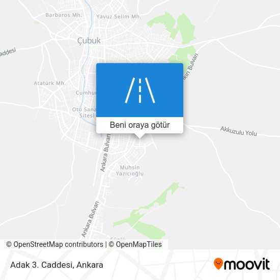 Adak 3. Caddesi harita