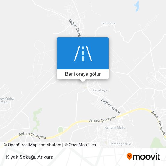 Kıyak Sokağı harita