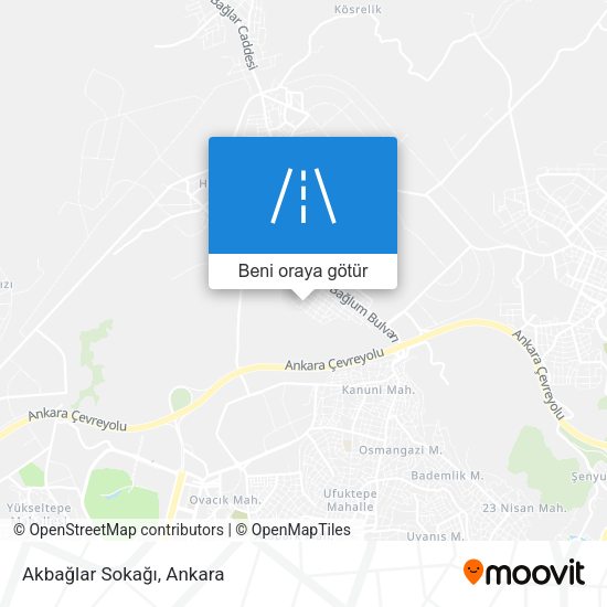Akbağlar Sokağı harita