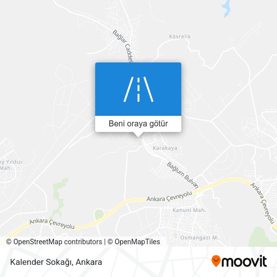 Kalender Sokağı harita