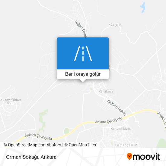 Orman Sokağı harita