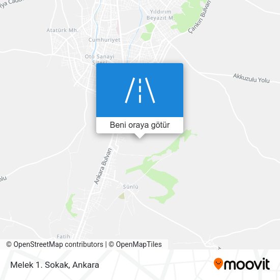 Melek 1. Sokak harita
