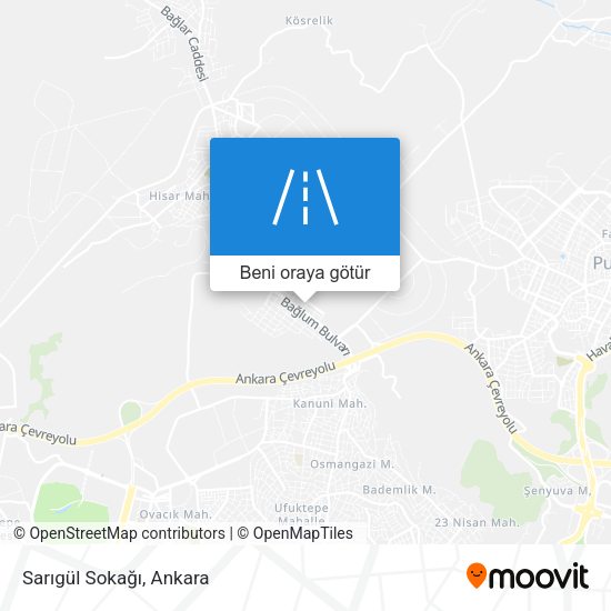 Sarıgül Sokağı harita