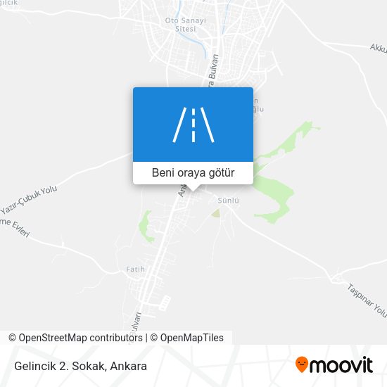 Gelincik 2. Sokak harita