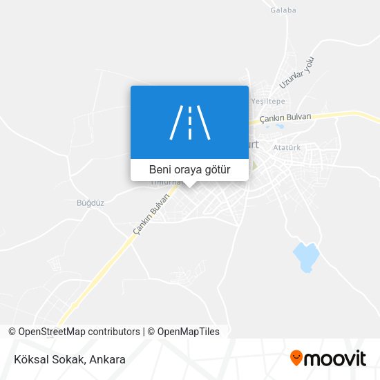 Köksal Sokak harita