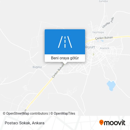 Postacı Sokak harita