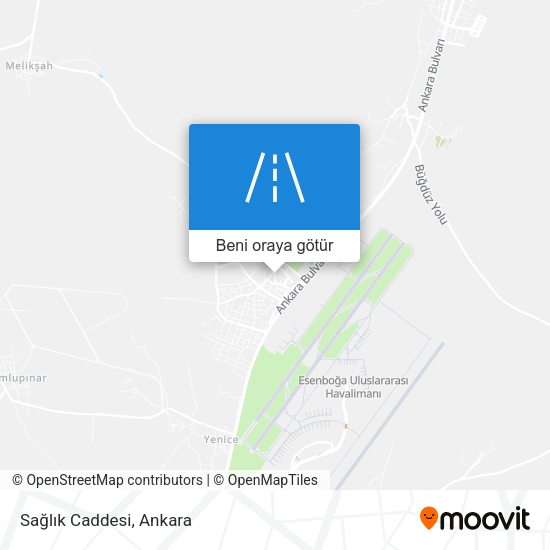 Sağlık Caddesi harita