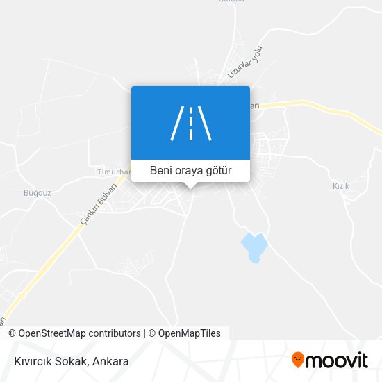 Kıvırcık Sokak harita