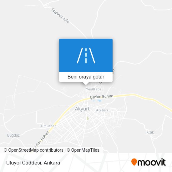 Uluyol Caddesi harita