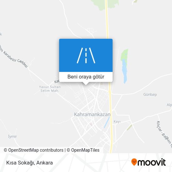 Kısa Sokağı harita