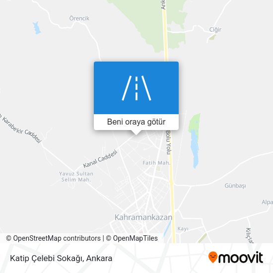 Katip Çelebi Sokağı harita