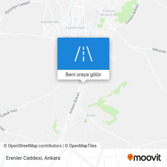 Erenler Caddesi harita