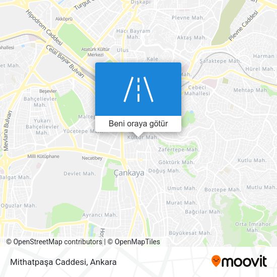 Mithatpaşa Caddesi harita