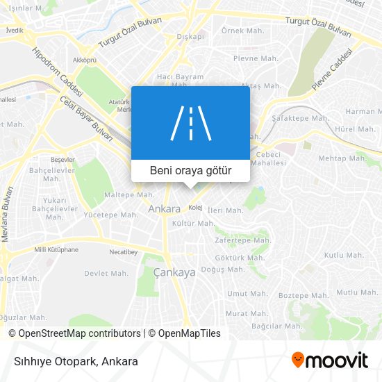 Sıhhıye Otopark harita