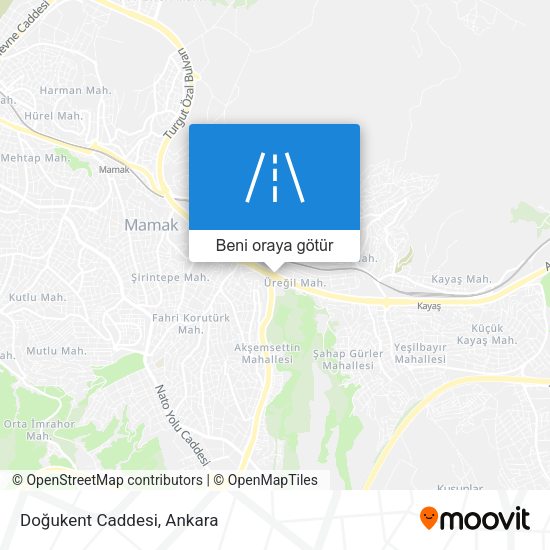 Doğukent Caddesi harita