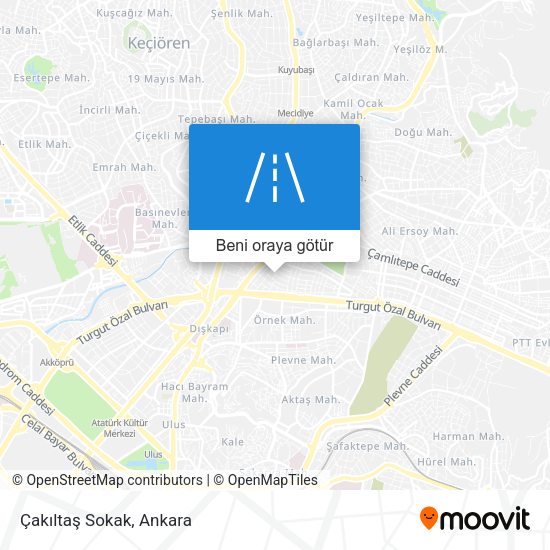 Çakıltaş Sokak harita