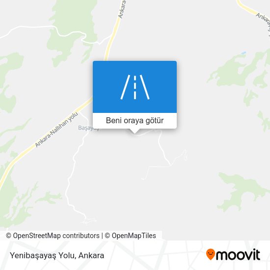 Yenibaşayaş Yolu harita