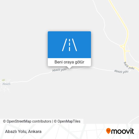Abazlı Yolu harita