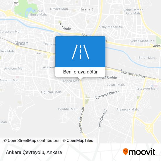 Ankara Çevreyolu harita