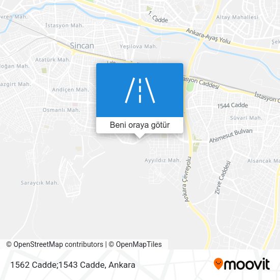 1562 Cadde;1543 Cadde harita