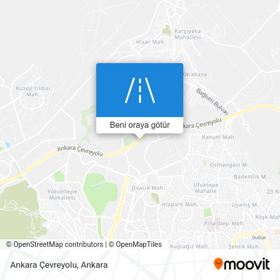 Ankara Çevreyolu harita