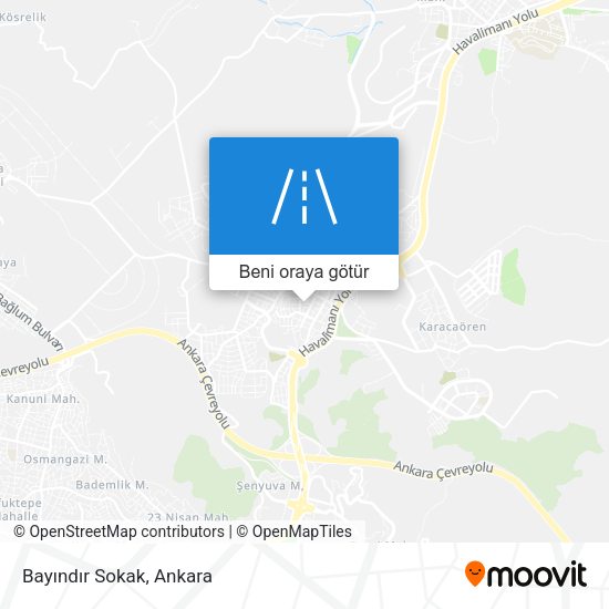 Bayındır Sokak harita