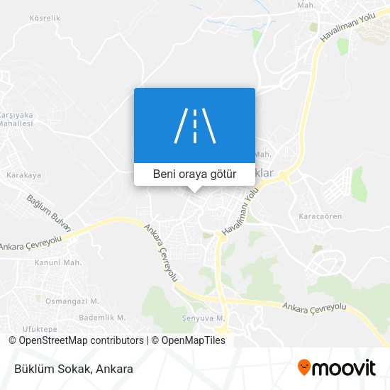 Büklüm Sokak harita