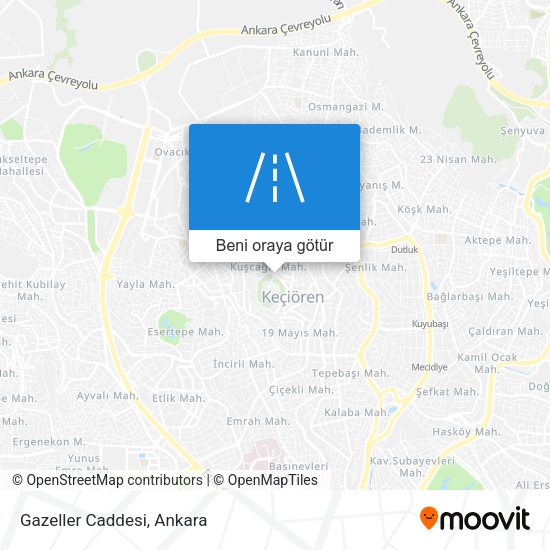 Gazeller Caddesi harita