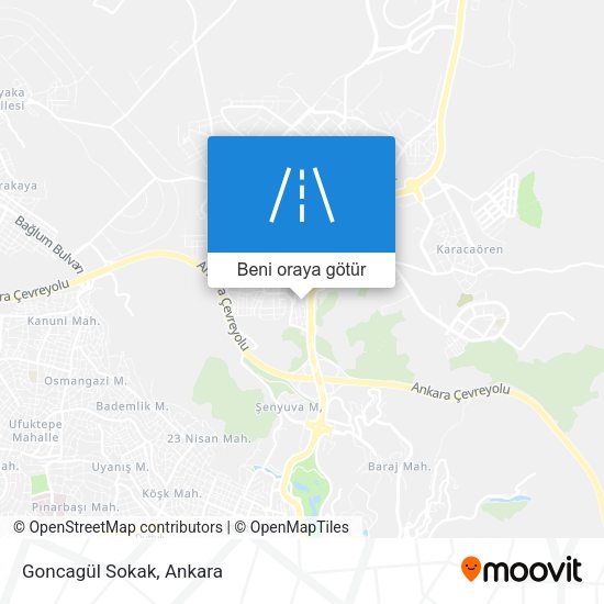 Goncagül Sokak harita