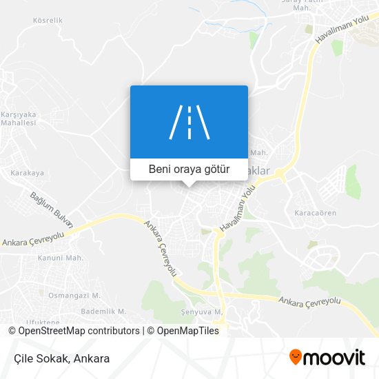 Çile Sokak harita