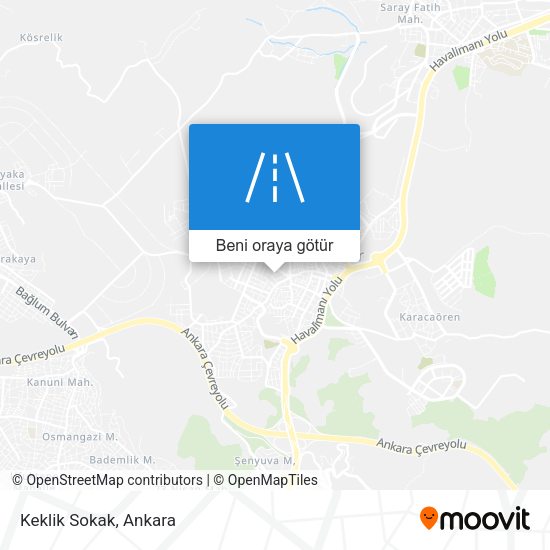 Keklik Sokak harita
