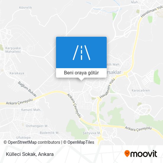 Külleci Sokak harita