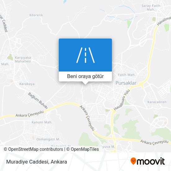 Muradiye Caddesi harita