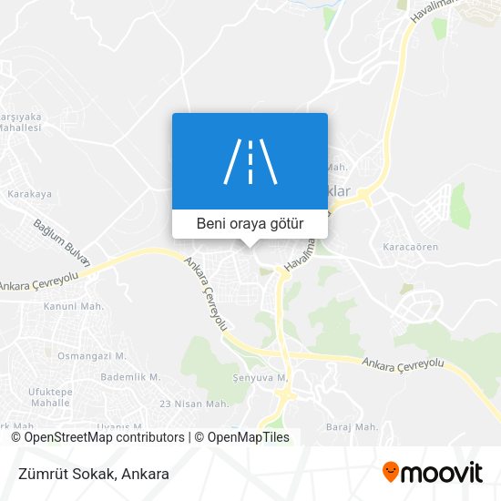 Zümrüt Sokak harita