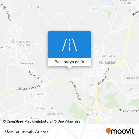 Özveren Sokak harita